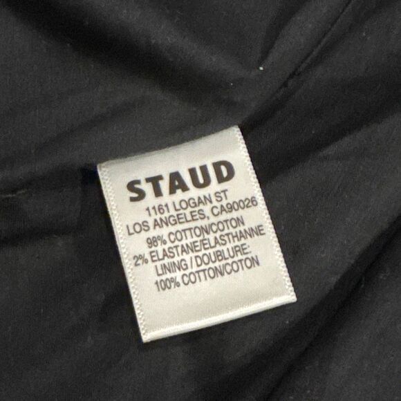 STAUD Cassidy Puckered Long-Sleeve Halter Mini Dress small - Picture 5 of 7